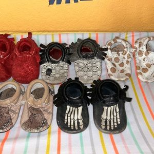 Freshly Picked moccasins 5 pairs for low price sz 4 mini/soft sole